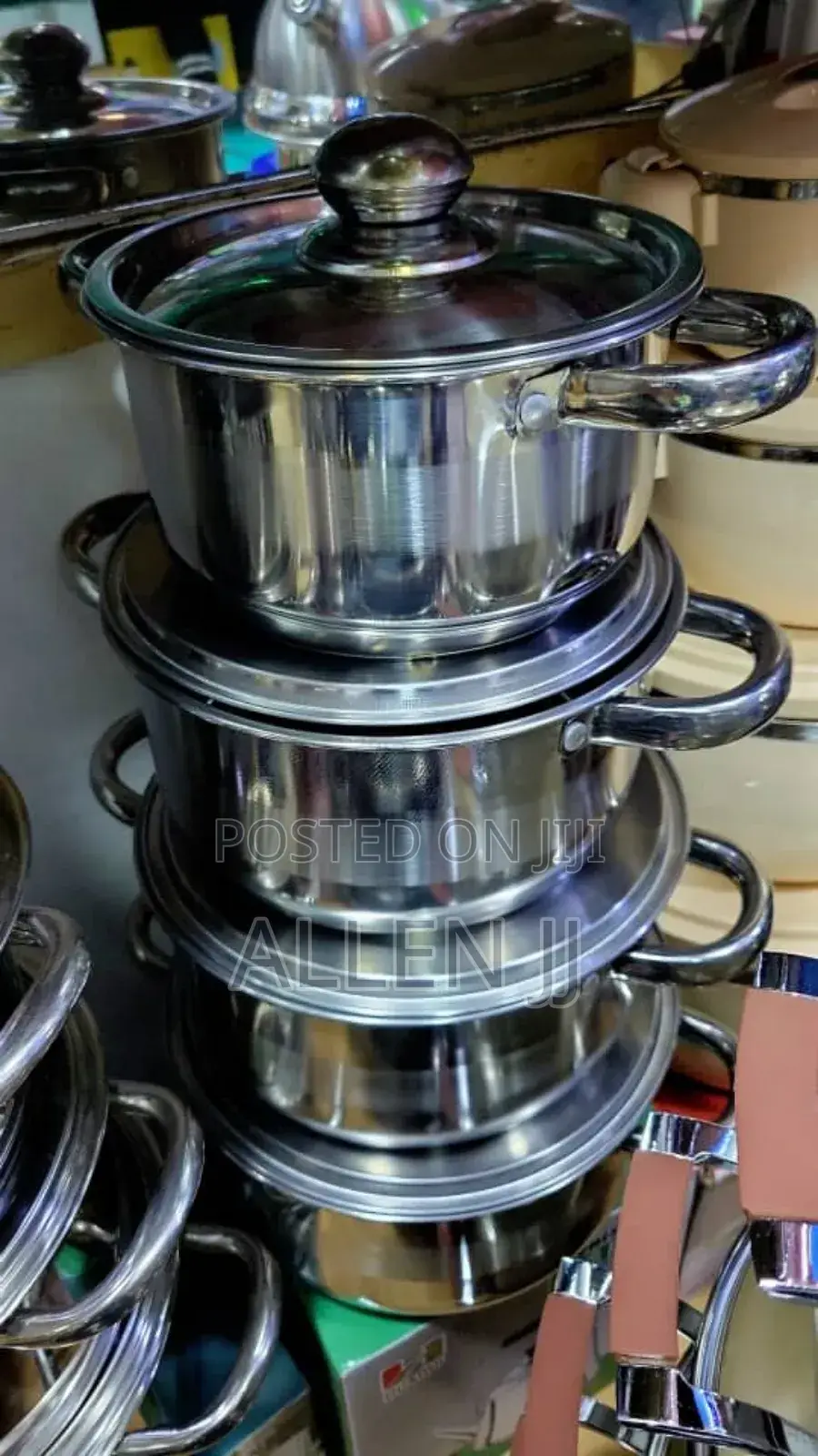 Stainless Steel Cooking Pots.