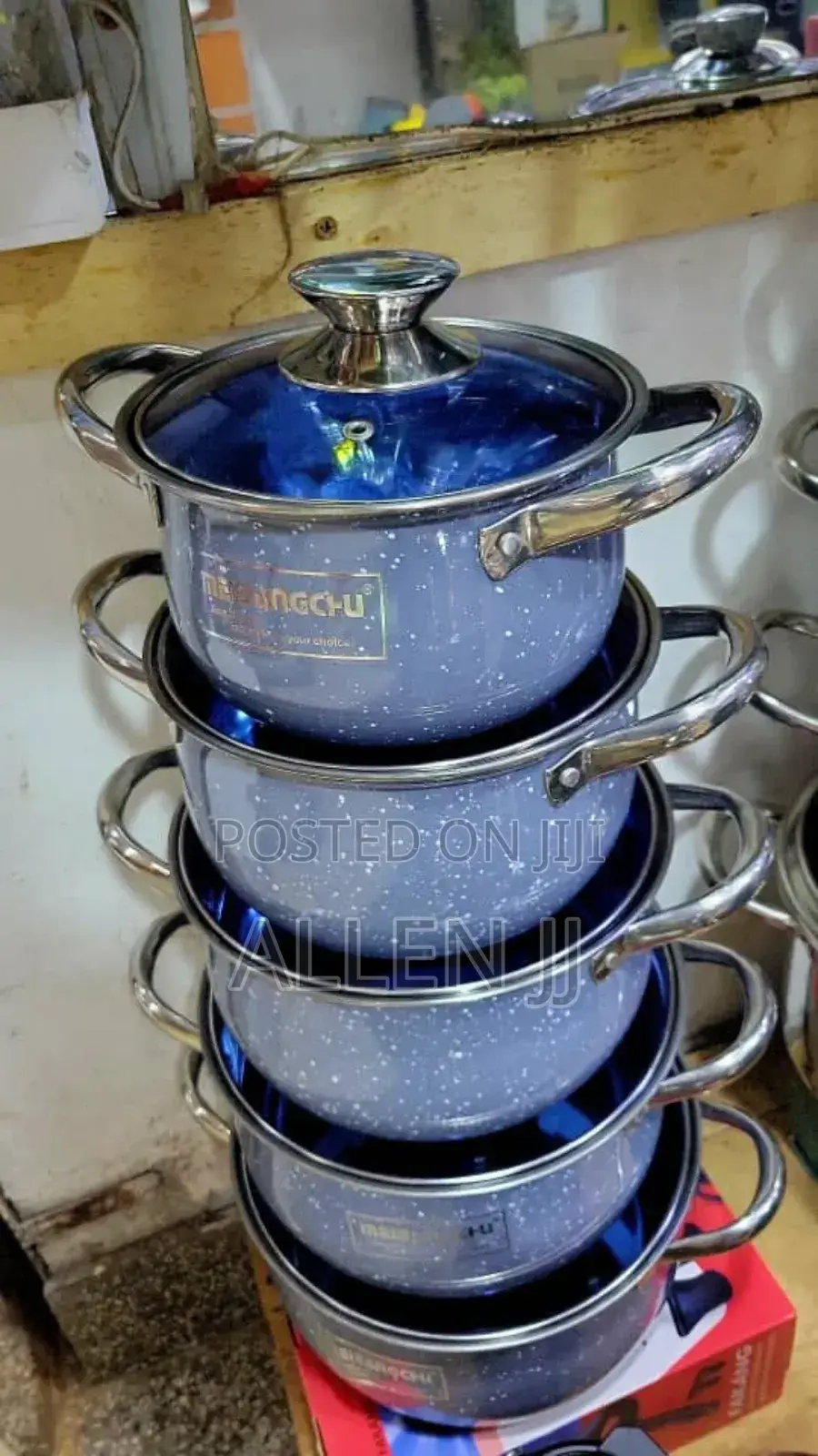 Set of Stacked Fakang Angchu Cooking Saucepans