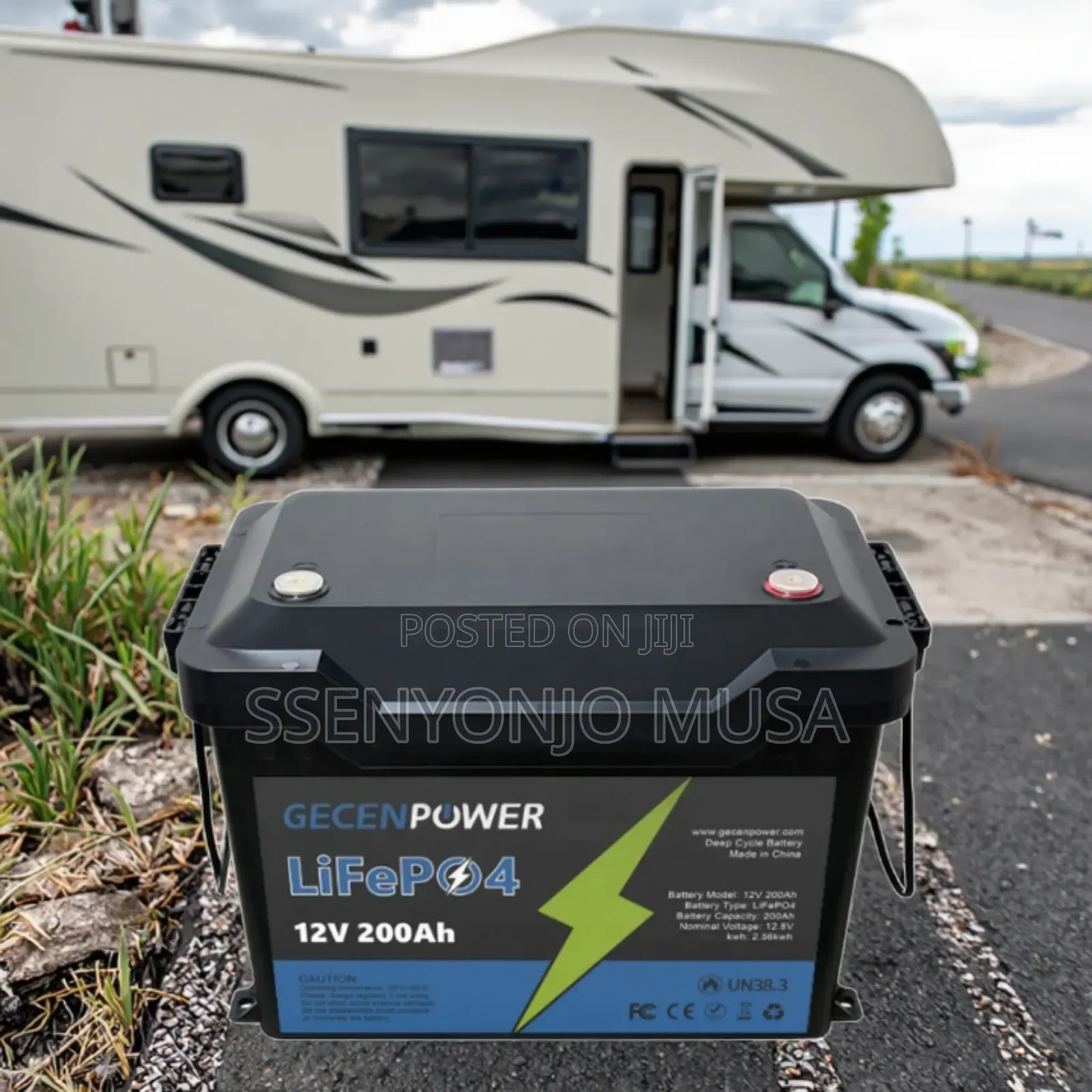 Garman Kinge 12.8v 100ah Portable Lithium Battery | Model: Ec-12100