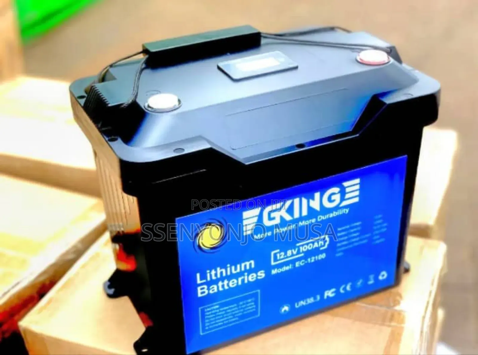 Garman Kinge 12.8v 100ah Portable Lithium Battery | Model: Ec-12100