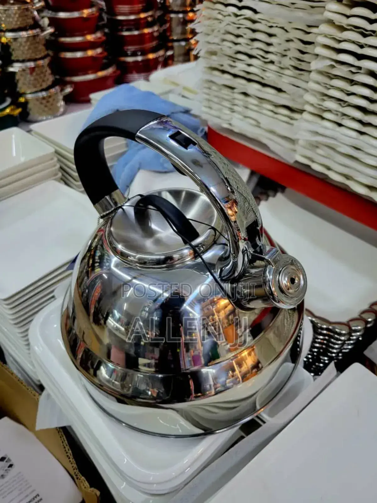 Stainless Steel Whistling Tea Kettle.