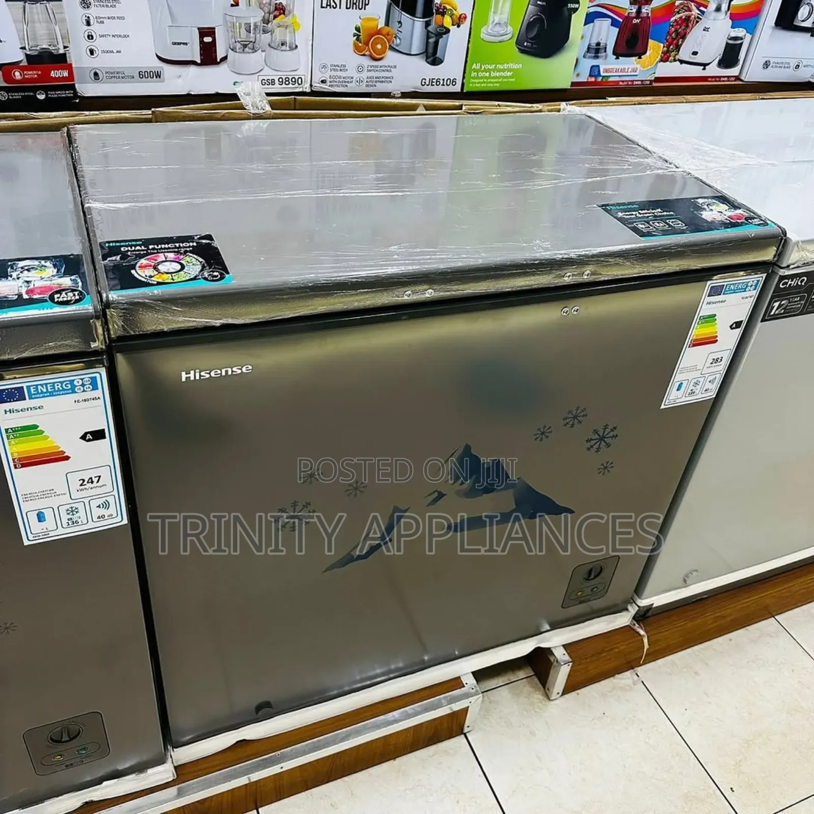 Hisense 260 Litres Chest/Deep Freezer -Grey