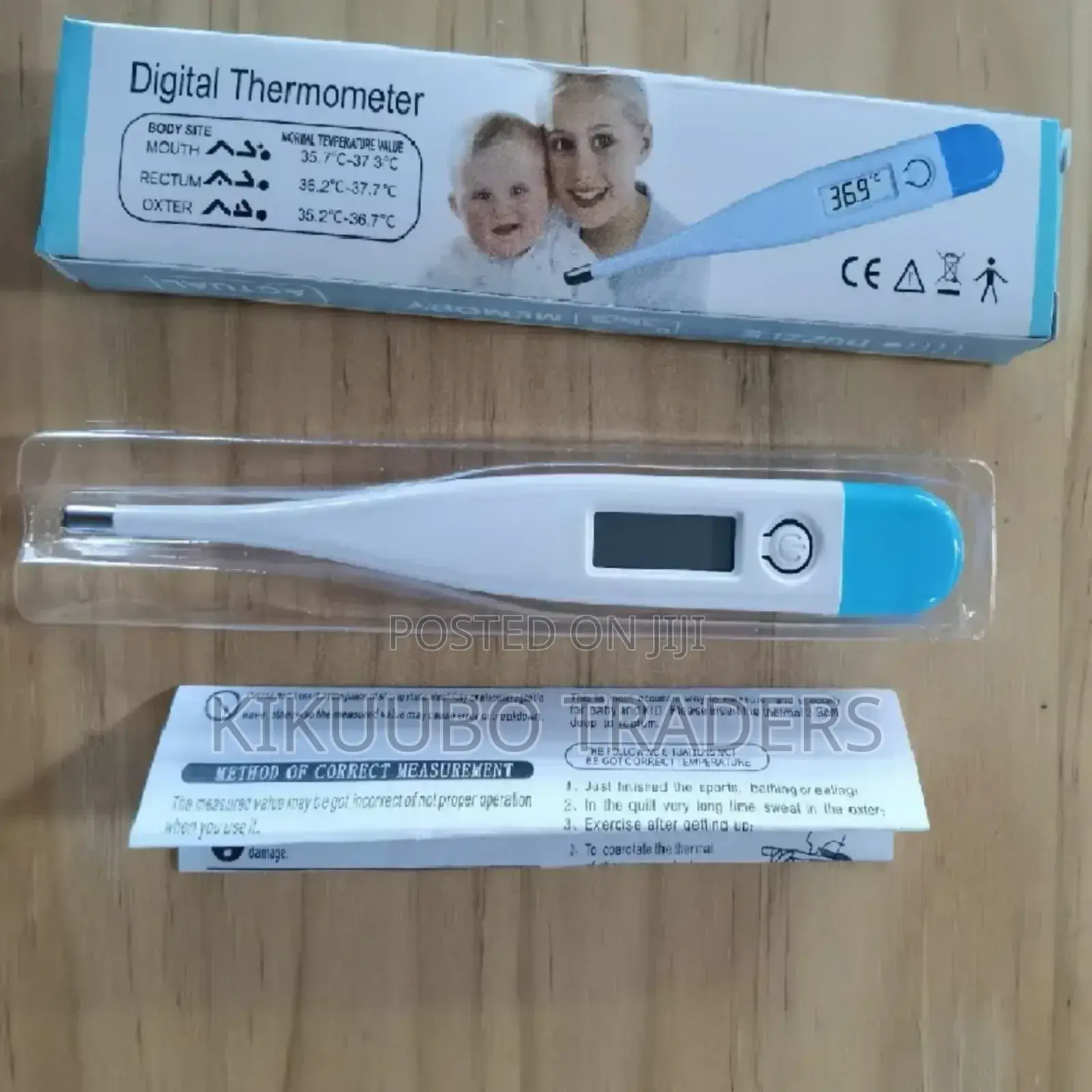 Digital Water Thermometer Accurate Oral and Armpit Temperature