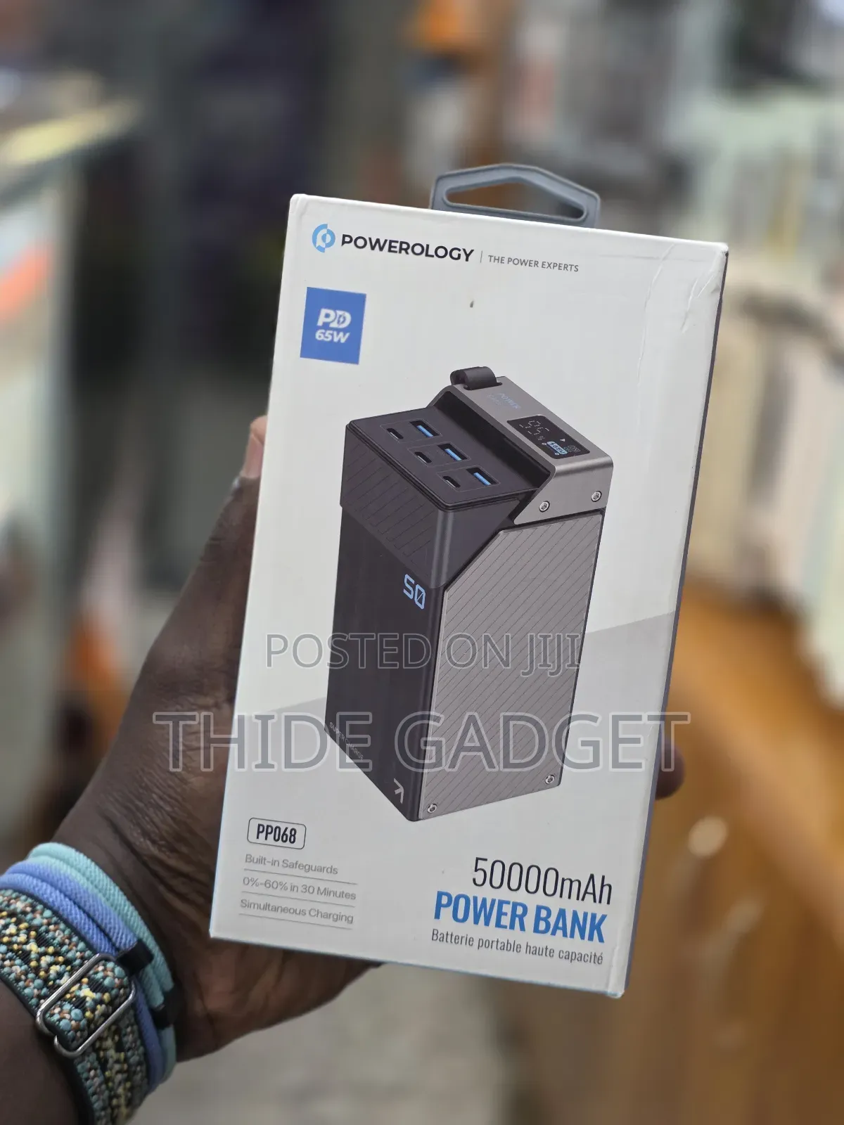 Powerology 50,000mah Powerbank/ Laptop Powerbank / 65w Powerbank