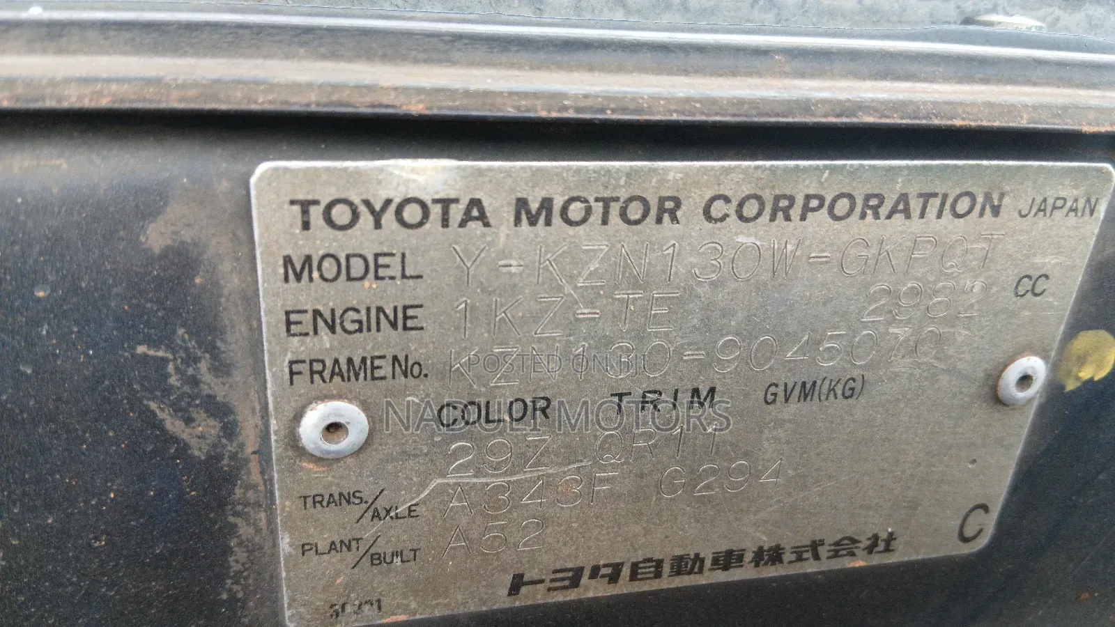Toyota Hilux Surf 2003 Green