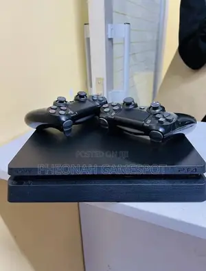 Ps4 Slim, Clean Console, 2 Pads, 19 Fun Games Inside.
