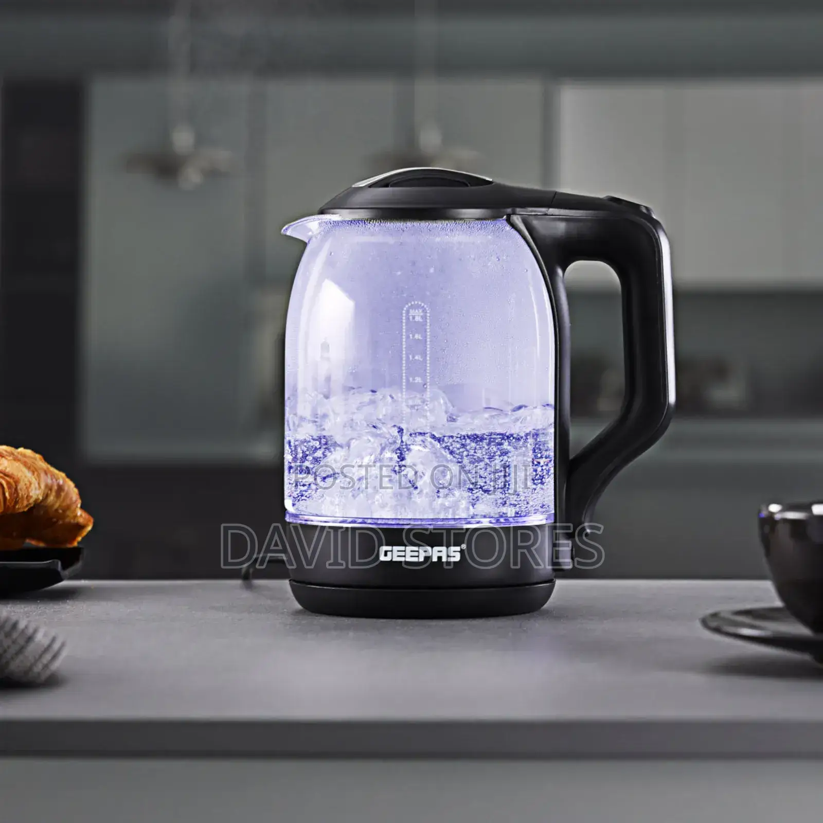 Geepas Gk 9901 Glass Kettle/1.8l