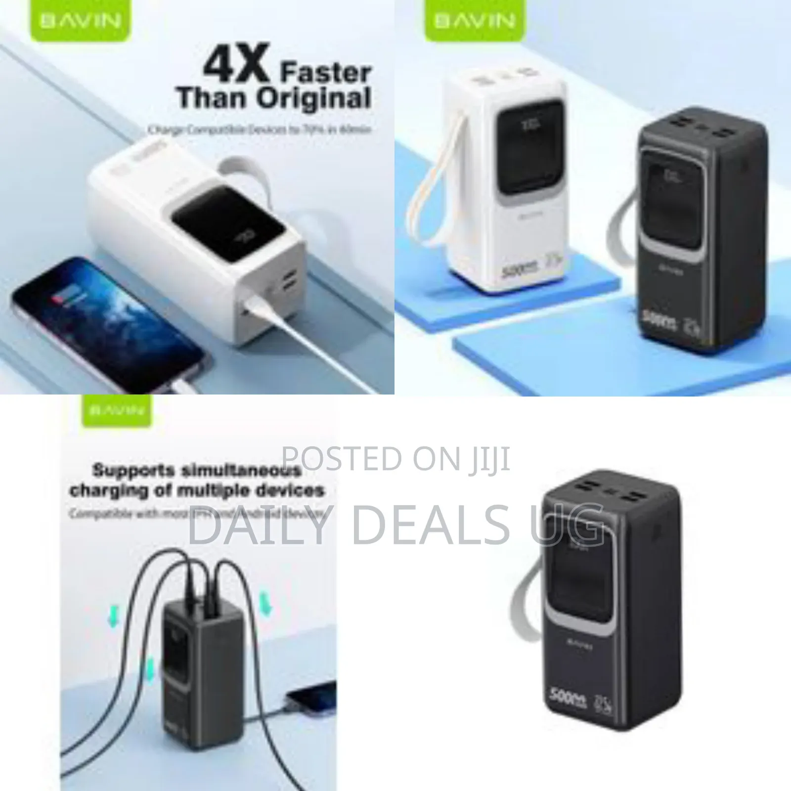 Bavin Pc10325 Power Bank 50000 Mah Large Battery Capacity 22.5w Pd