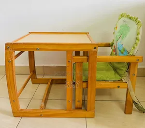 Multi-purpose Wooden Baby Feeding Chair+Study Table Rocking Chair