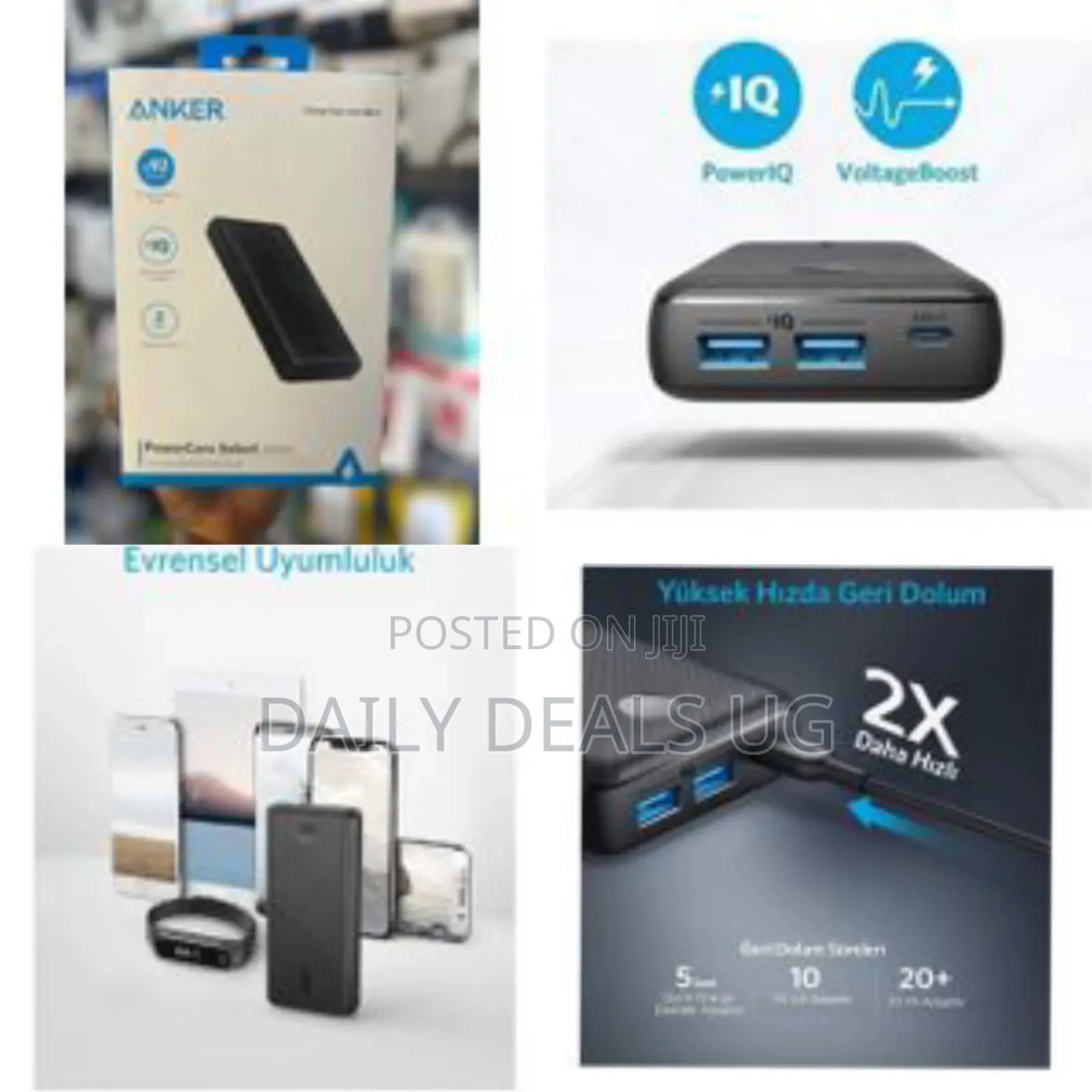 Anker Fast Charge Powercore Select 20000 Mah 2port Qc Power Bank