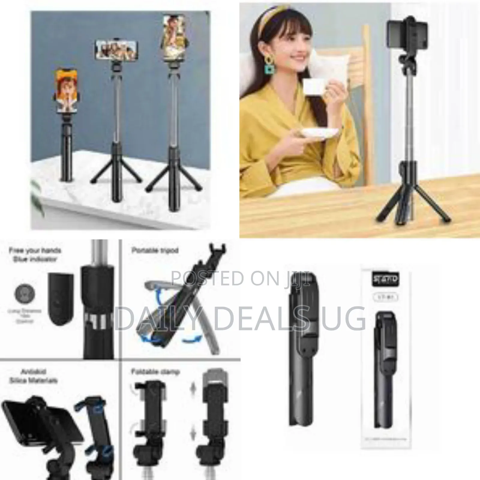 Xt-02 3 in 1 360° Rotating Live Streaming Phone Holder Retractable