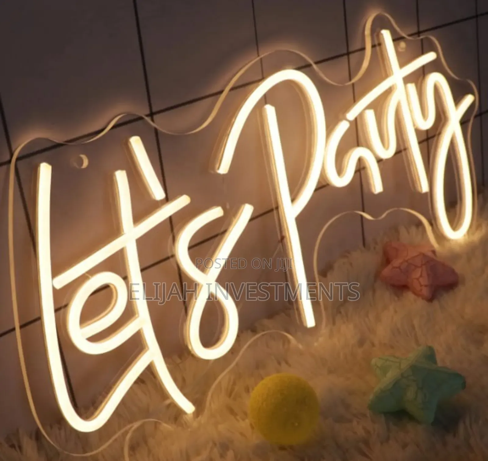 Let's Party Led Neon Sign
