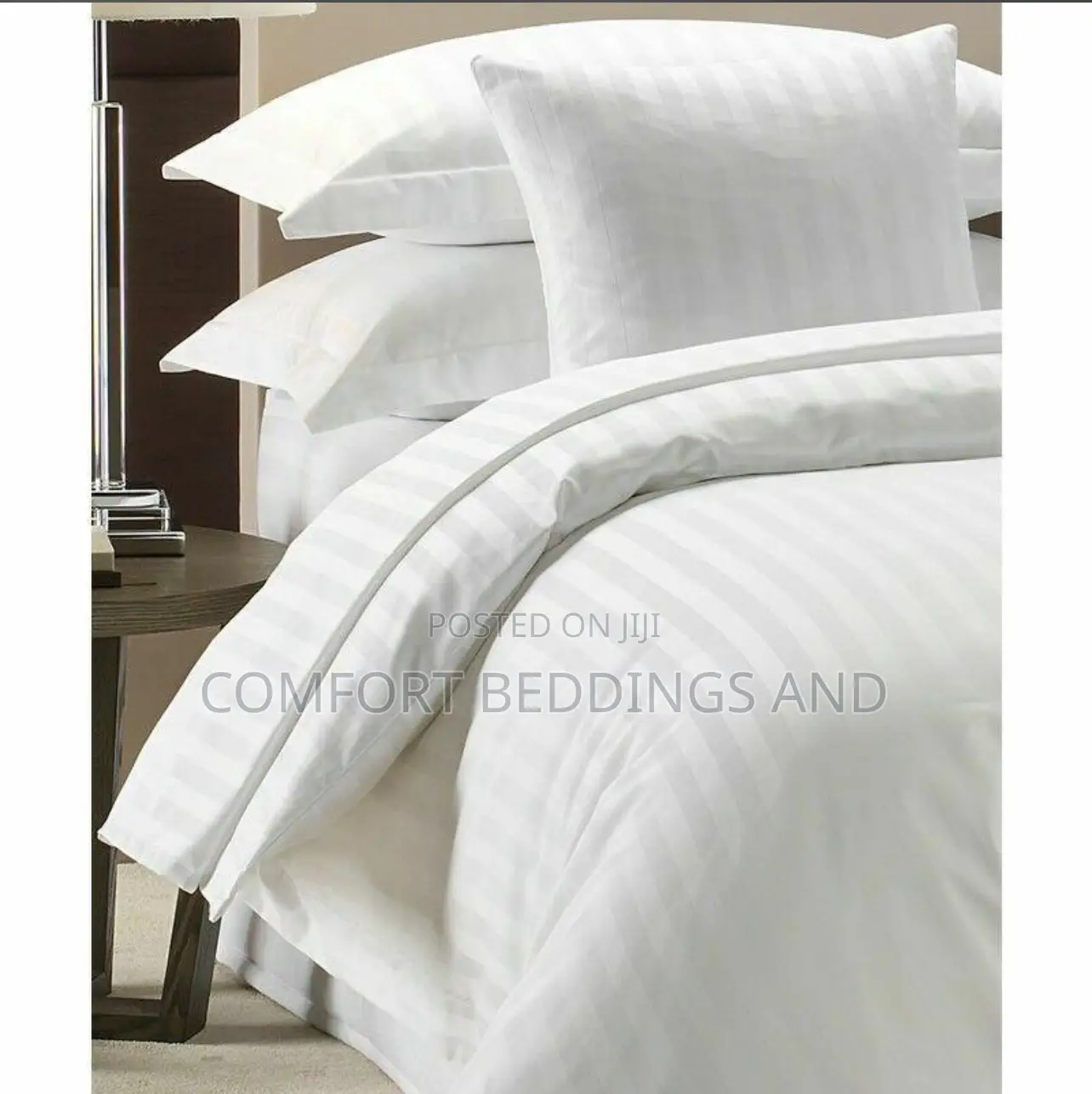 Plain White Cotton Bedcover