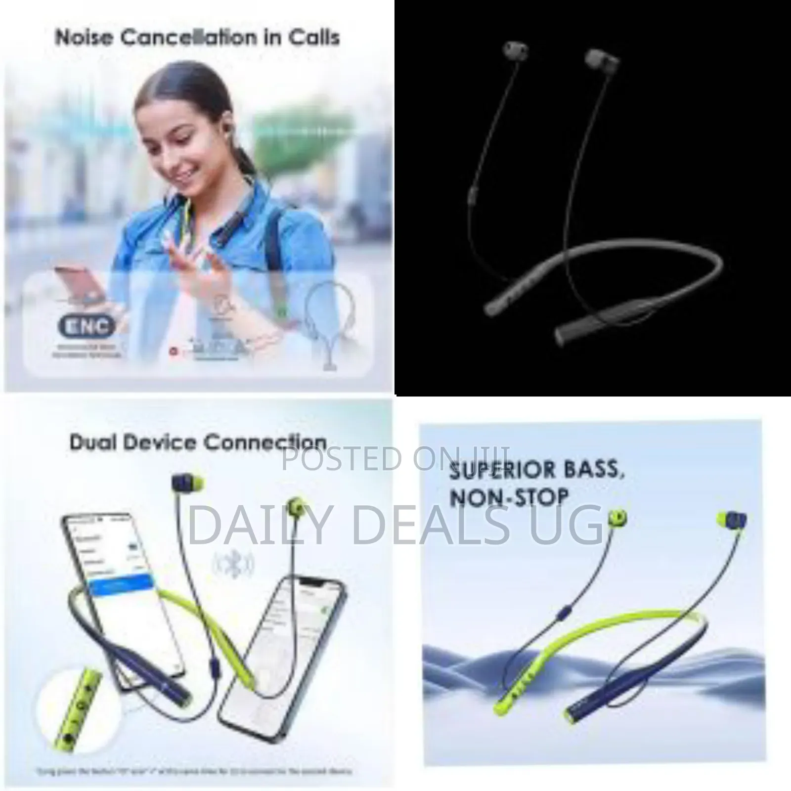 Oriamo Necklace 4 Bluetooth Neckband Wireless in Ear Earphones
