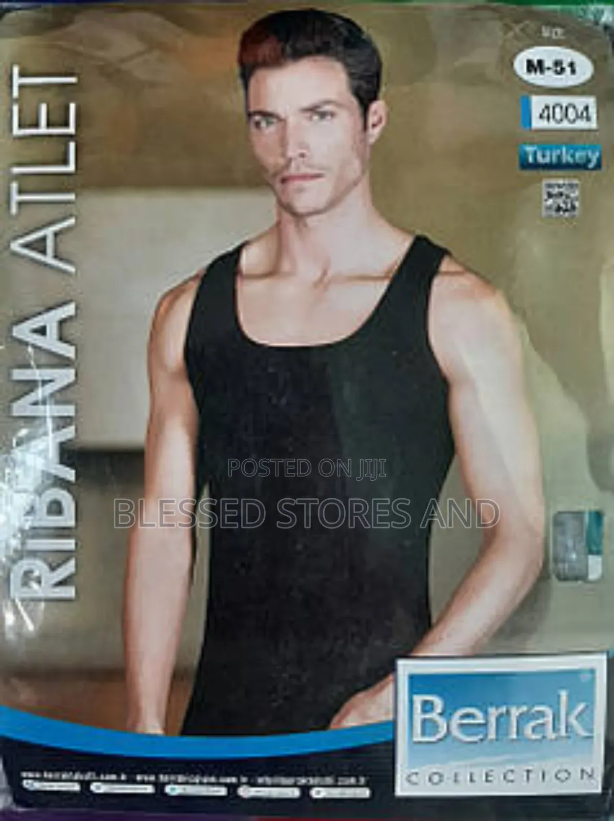 Mens 1pc Berrack Black Vest