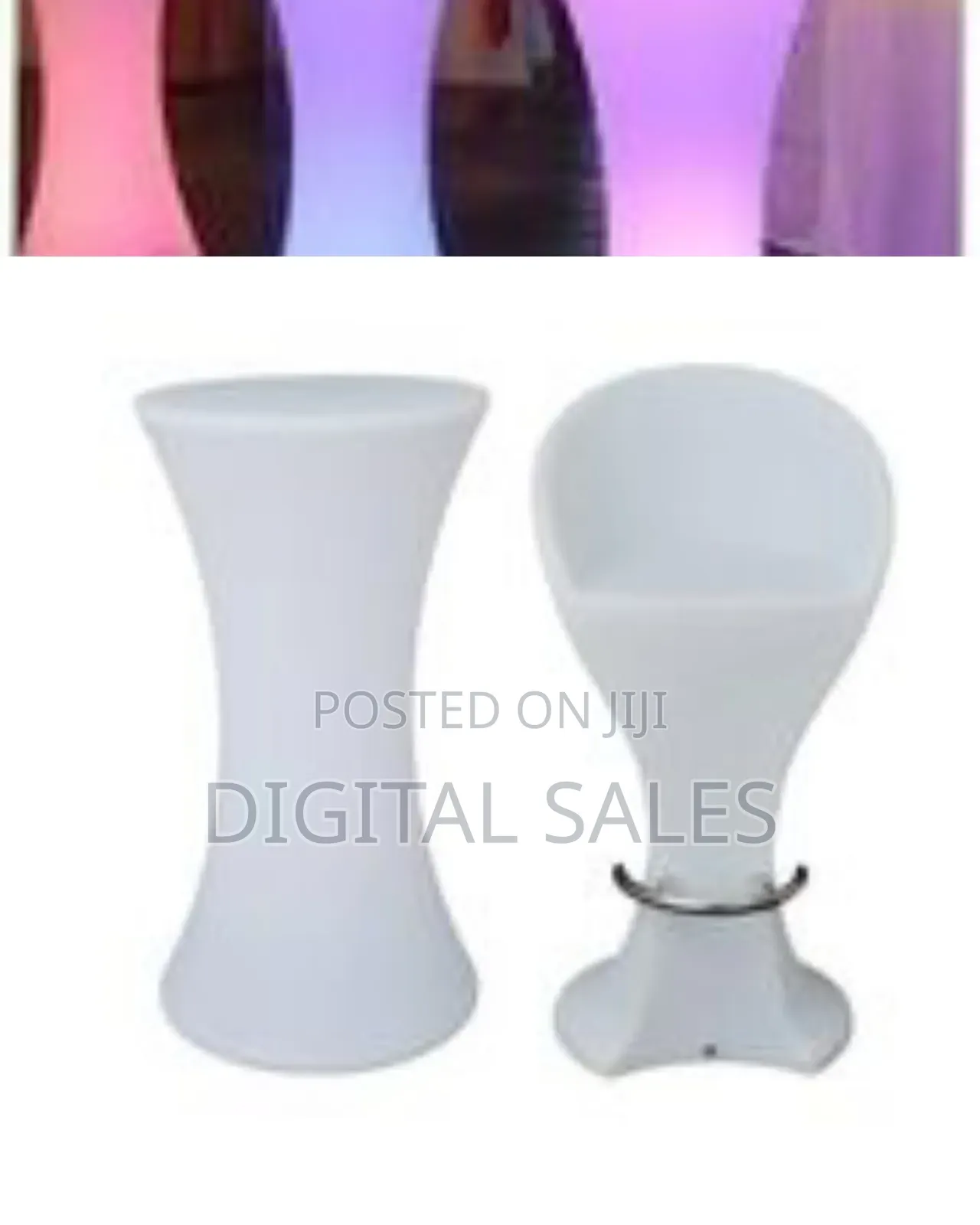 1 Piece Color Changing Led Luminous Waist Bar Cocktail Table