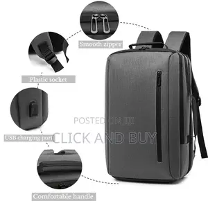 15.6 Inch High Quality Business Backpack Multi-Layer Laptop Bag