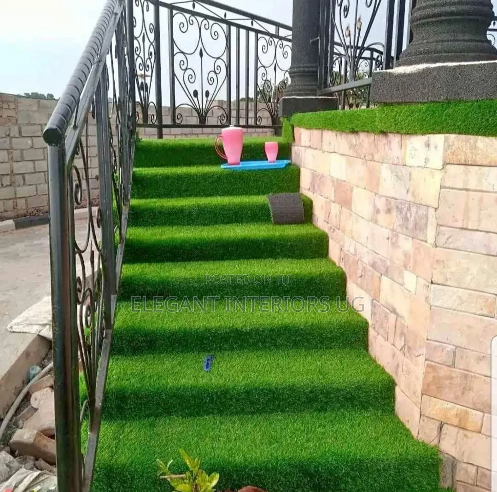 Artificial Grass Carpets Used in Kids Play Area