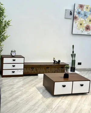 Brown /and White /Center /Table and Tv Stand /Available Wooden Mode/