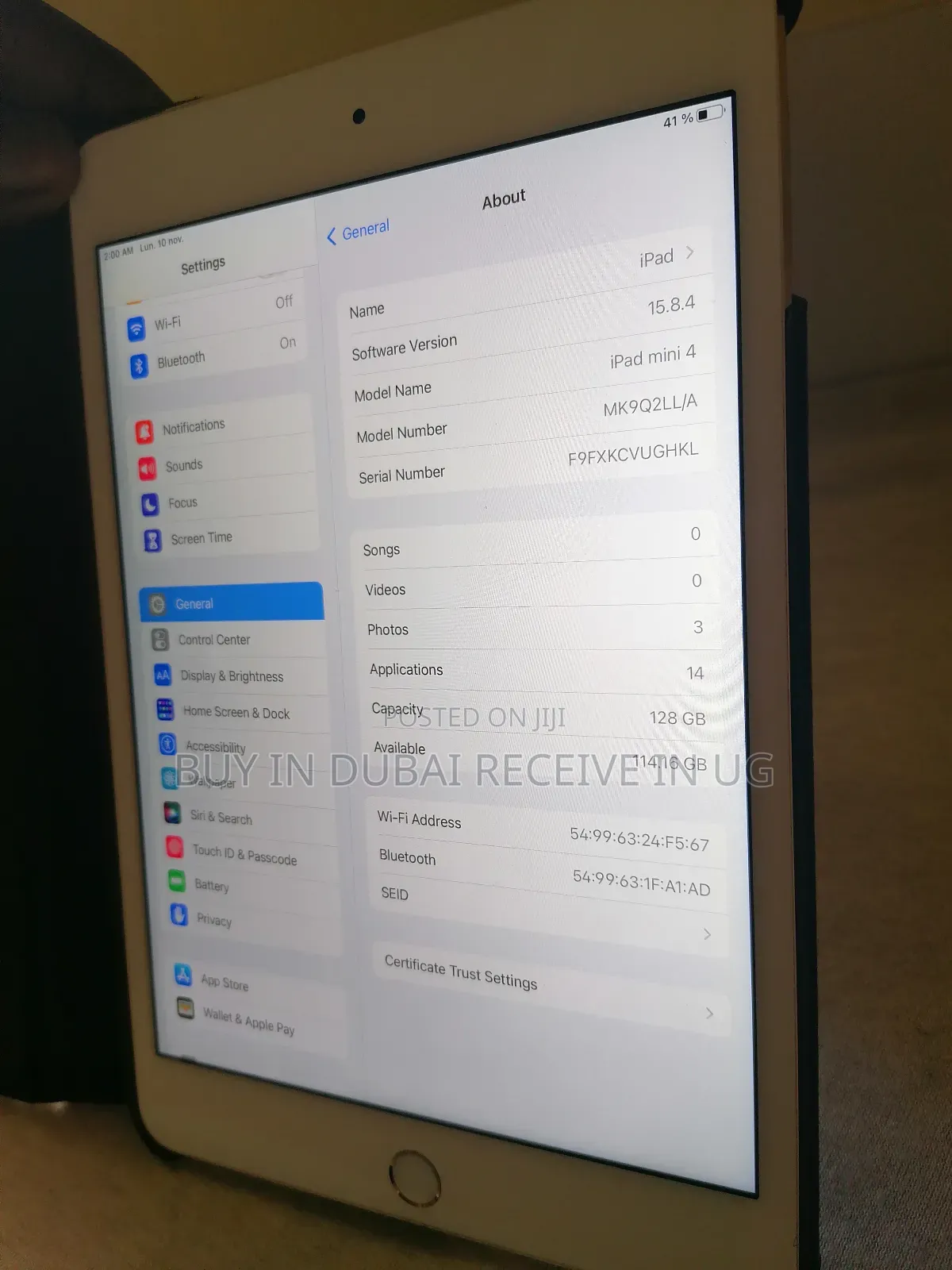 Apple iPad mini 4 128 GB Silver