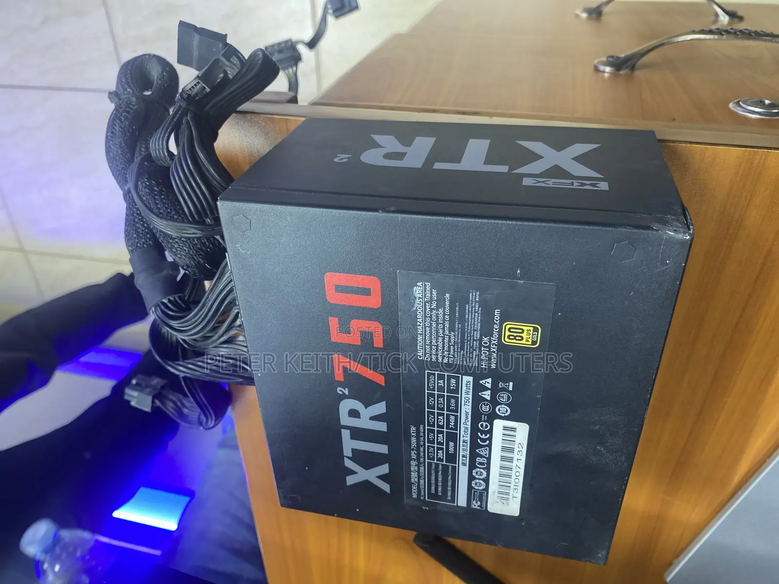 XFX 750w Power Supply Which Is a High-Quality, Fully Modular 80 Plus