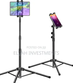 Height Adjustable Tablet and Phone Floor Stand