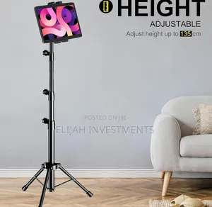 Height Adjustable Tablet and Phone Floor Stand