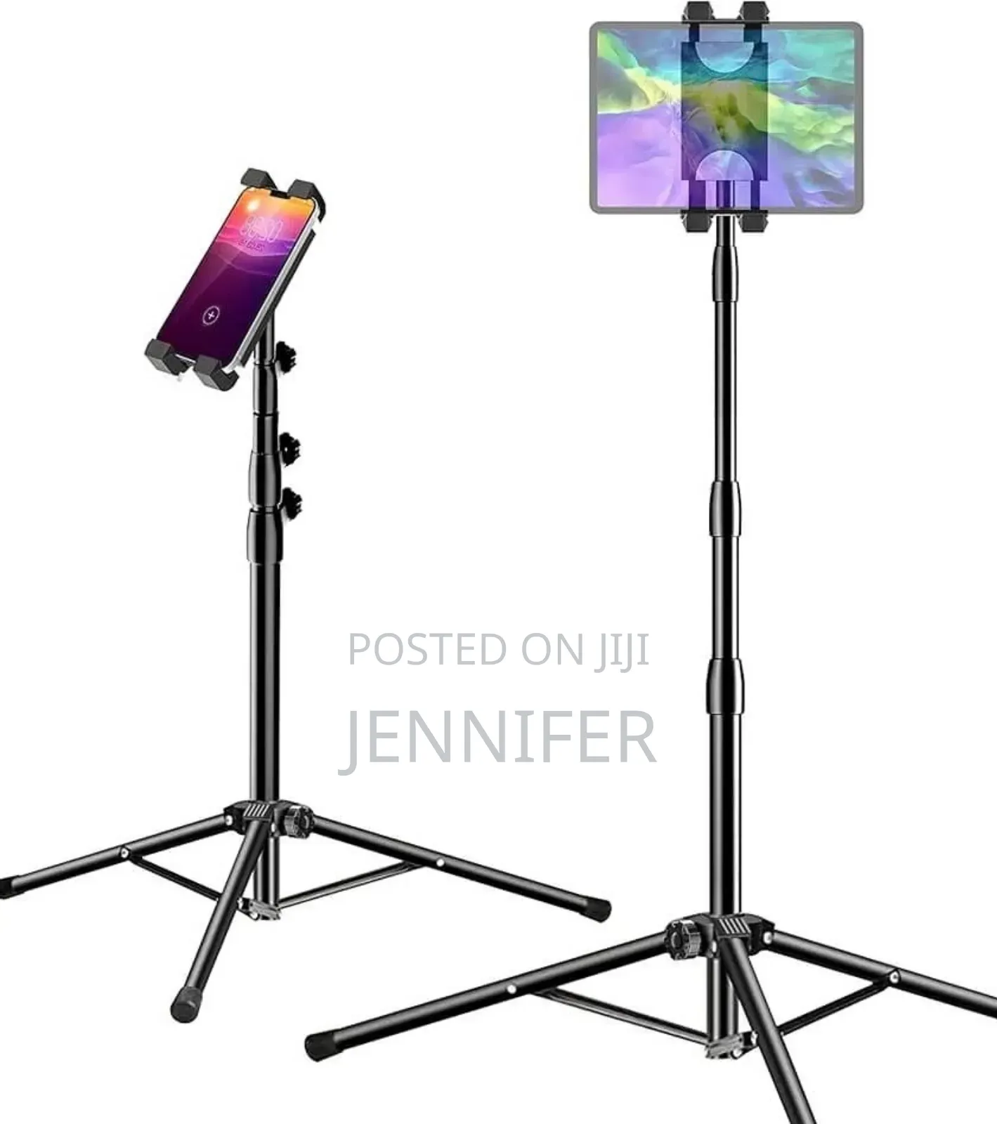 Height Adjustable Tablet and Phone Floor Stand