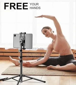 Height Adjustable Tablet and Phone Floor Stand