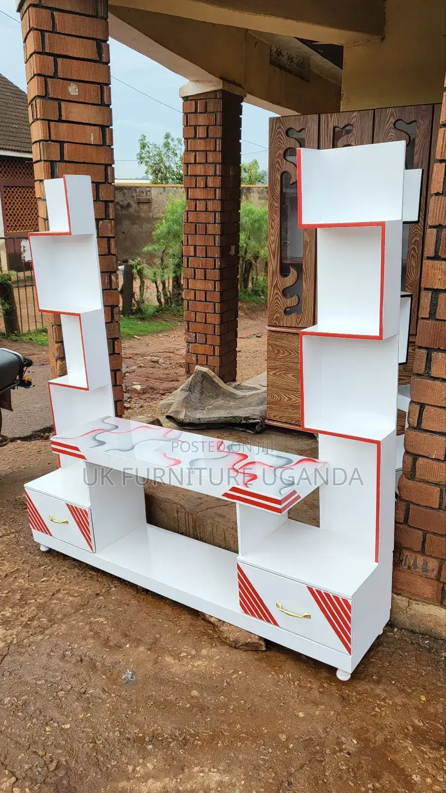 Red Multi Color Available Tv Stand