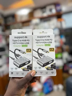 Usb Hub 4 in 1 Usb C to Hdmi Vga Multiport Adapter
