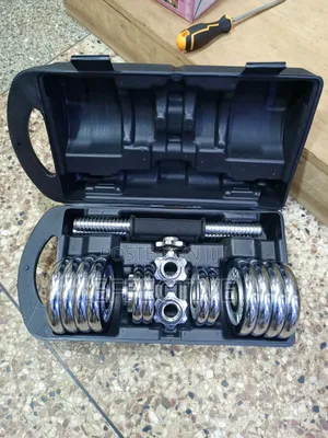 York Fitness 15kg Chrome Dumbbell Set