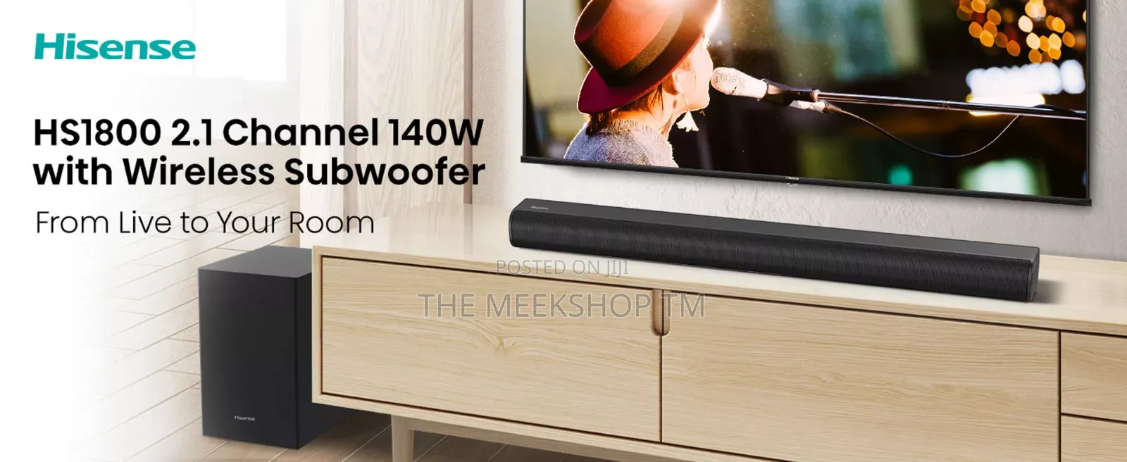 Hisense Hs1800 Sound Bar Back