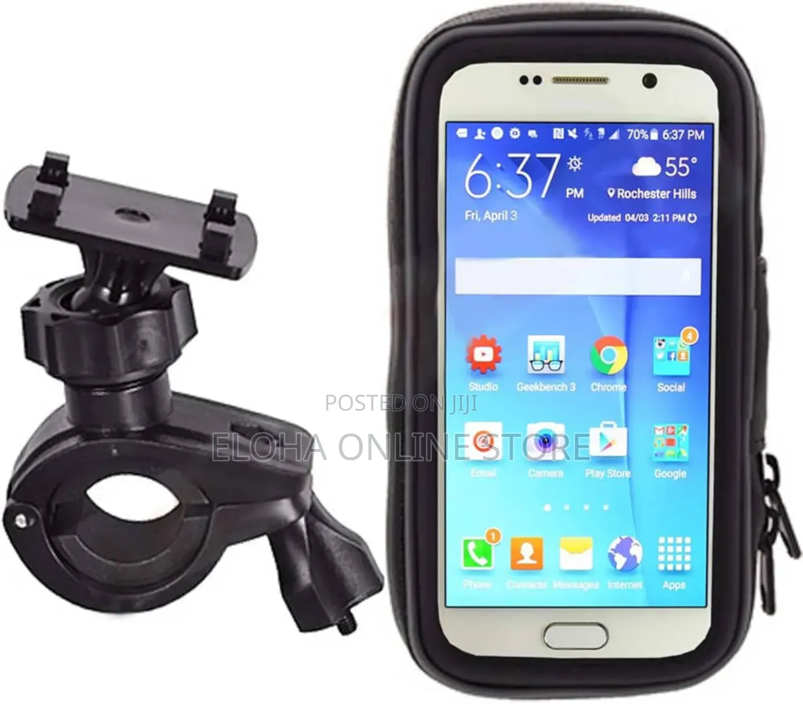 360° Waterproof Bike Mount Holder Case
