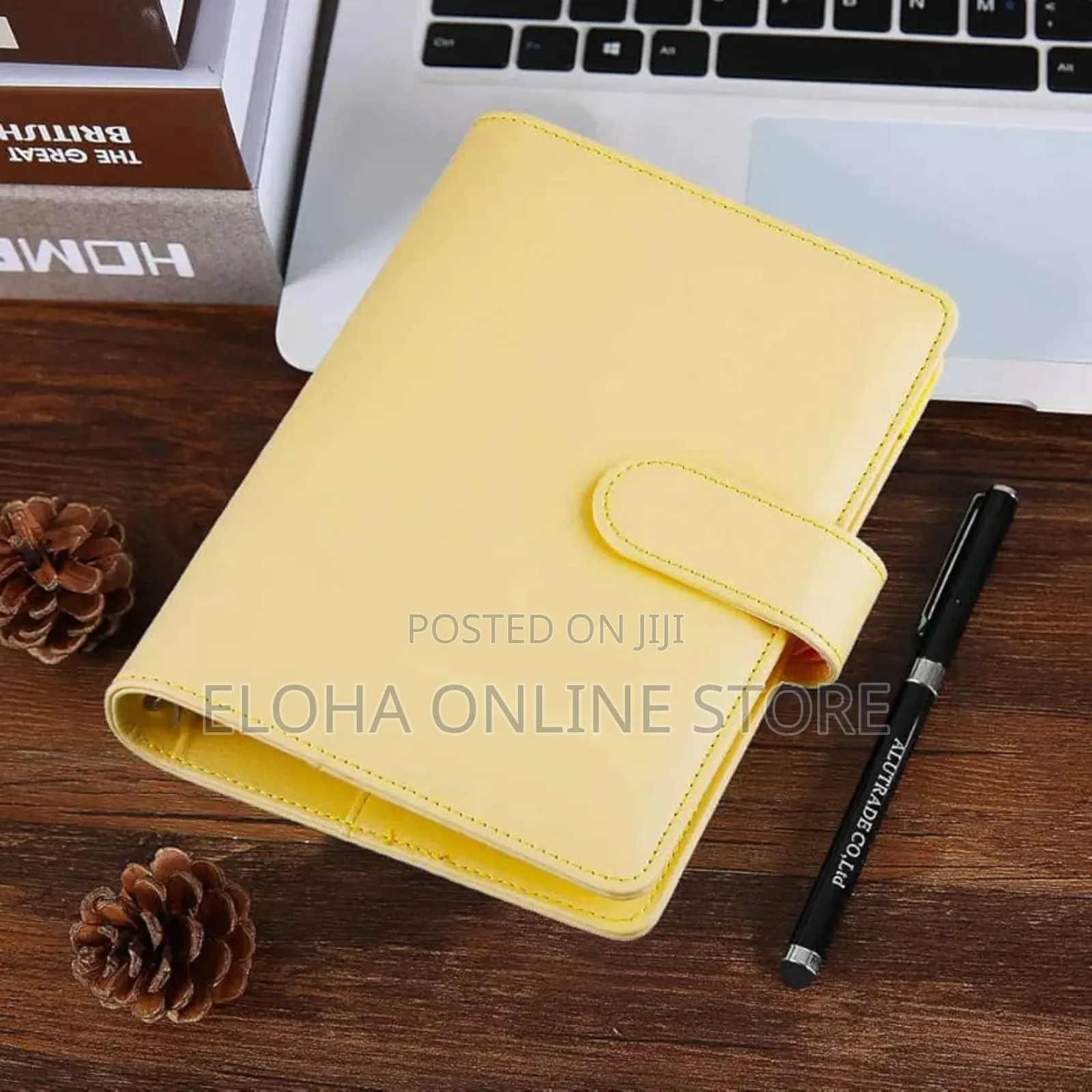 A5 Refillable 6-Ring Leather Binder Notebook Cover