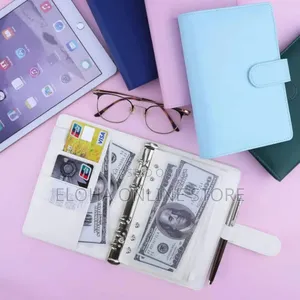A5 Refillable 6-Ring Leather Binder Notebook Cover