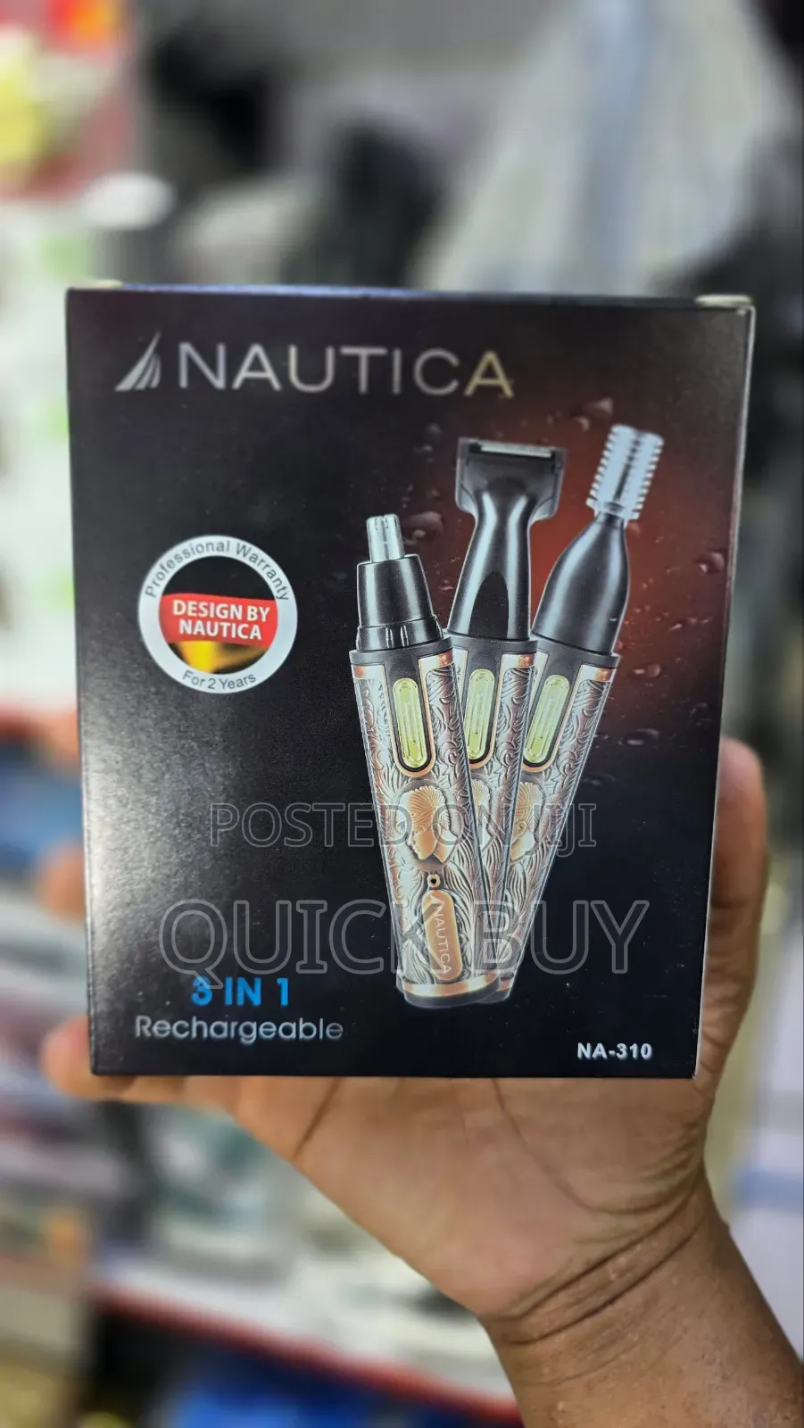 Nautica 3-in-1 Rechargeable Professional Hair Trimmer.