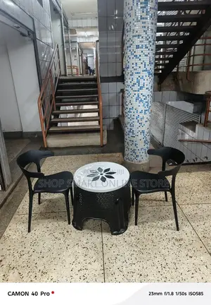 Dining Plastic Chairs and Table