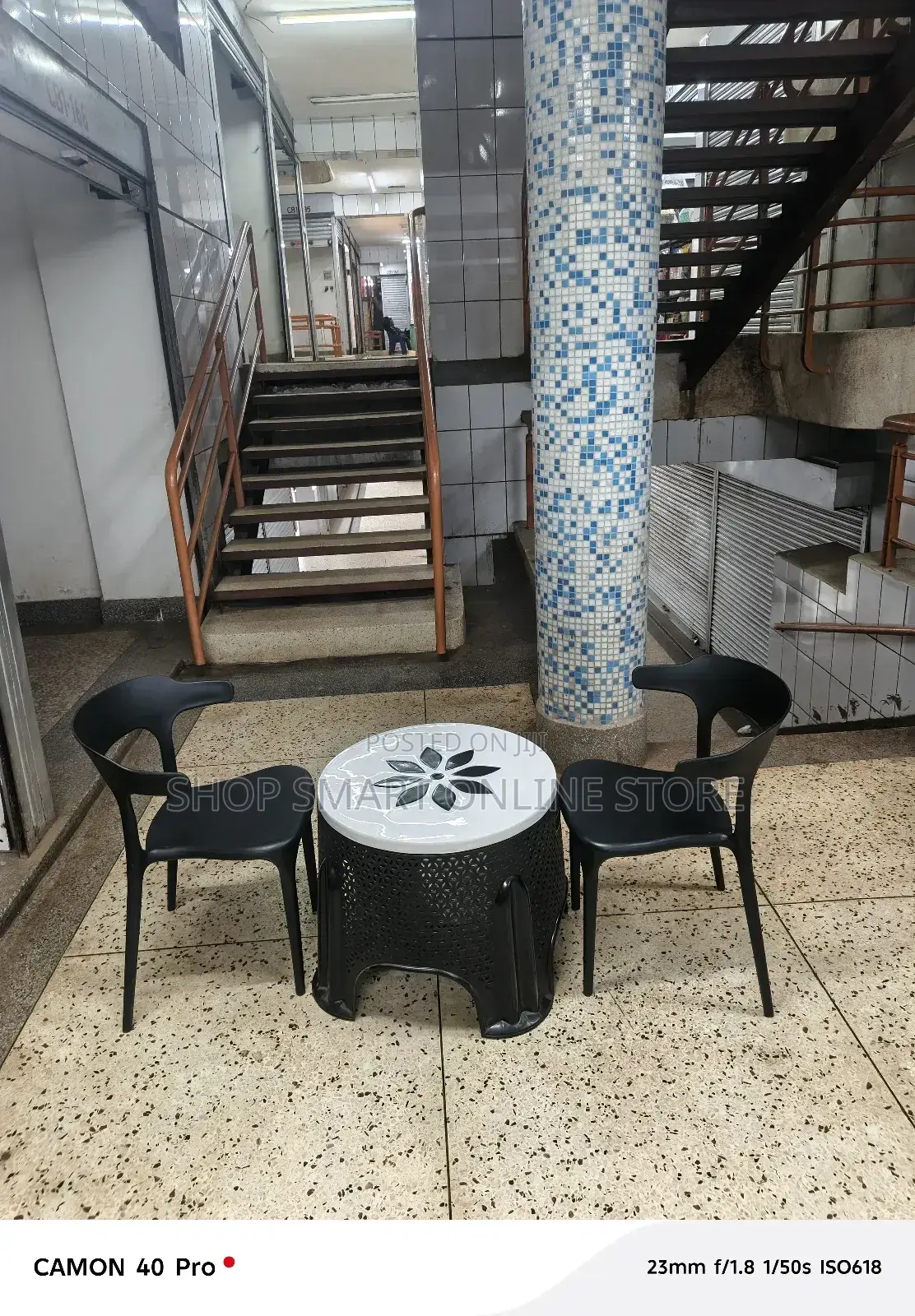 Dining Plastic Chairs and Table