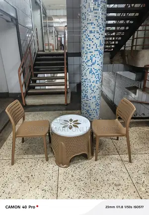 Patio Plastic Chairs and Table