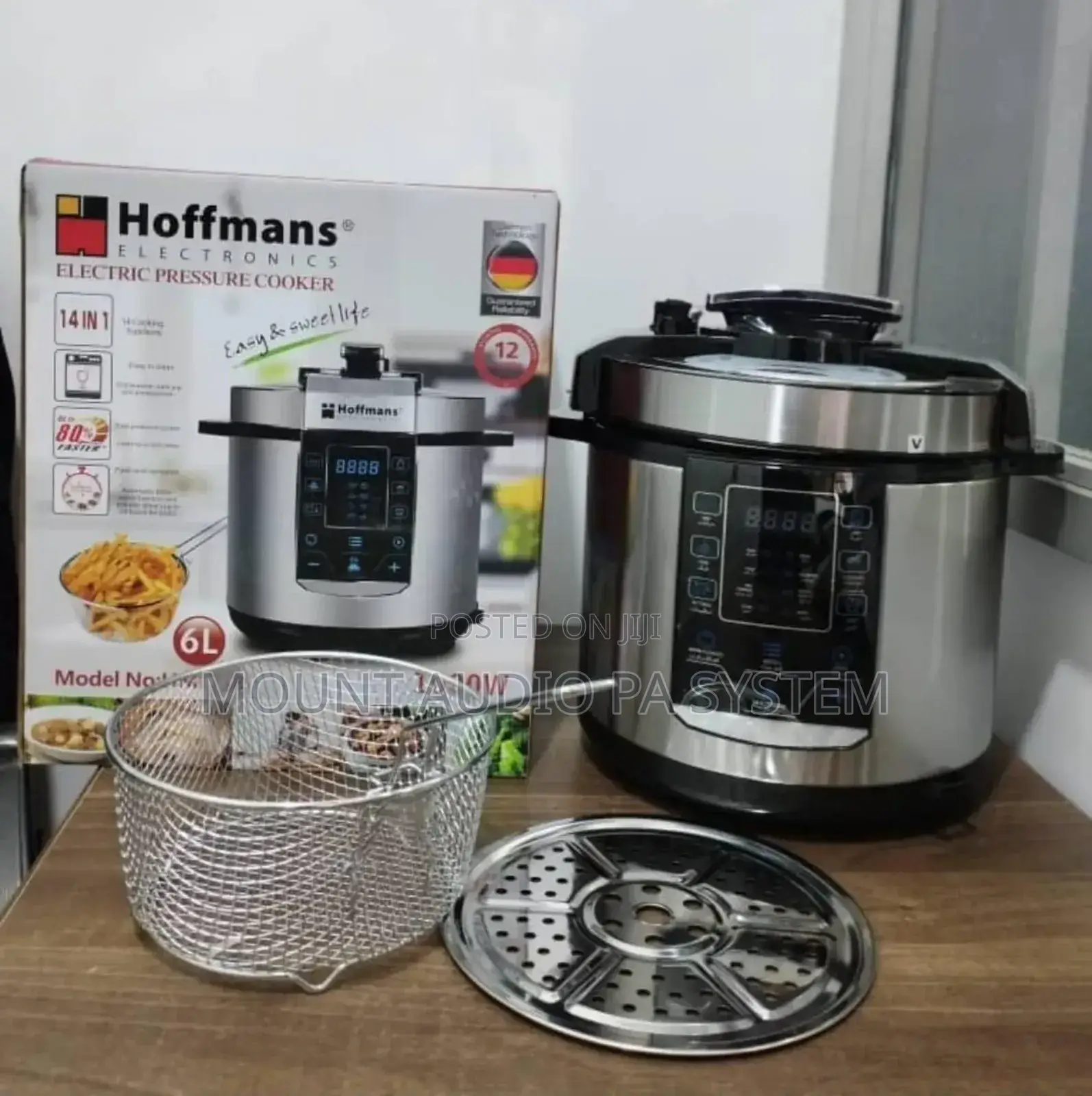 Hoffmans Electric Pressure Cooker 6l With Adeep Fryer
