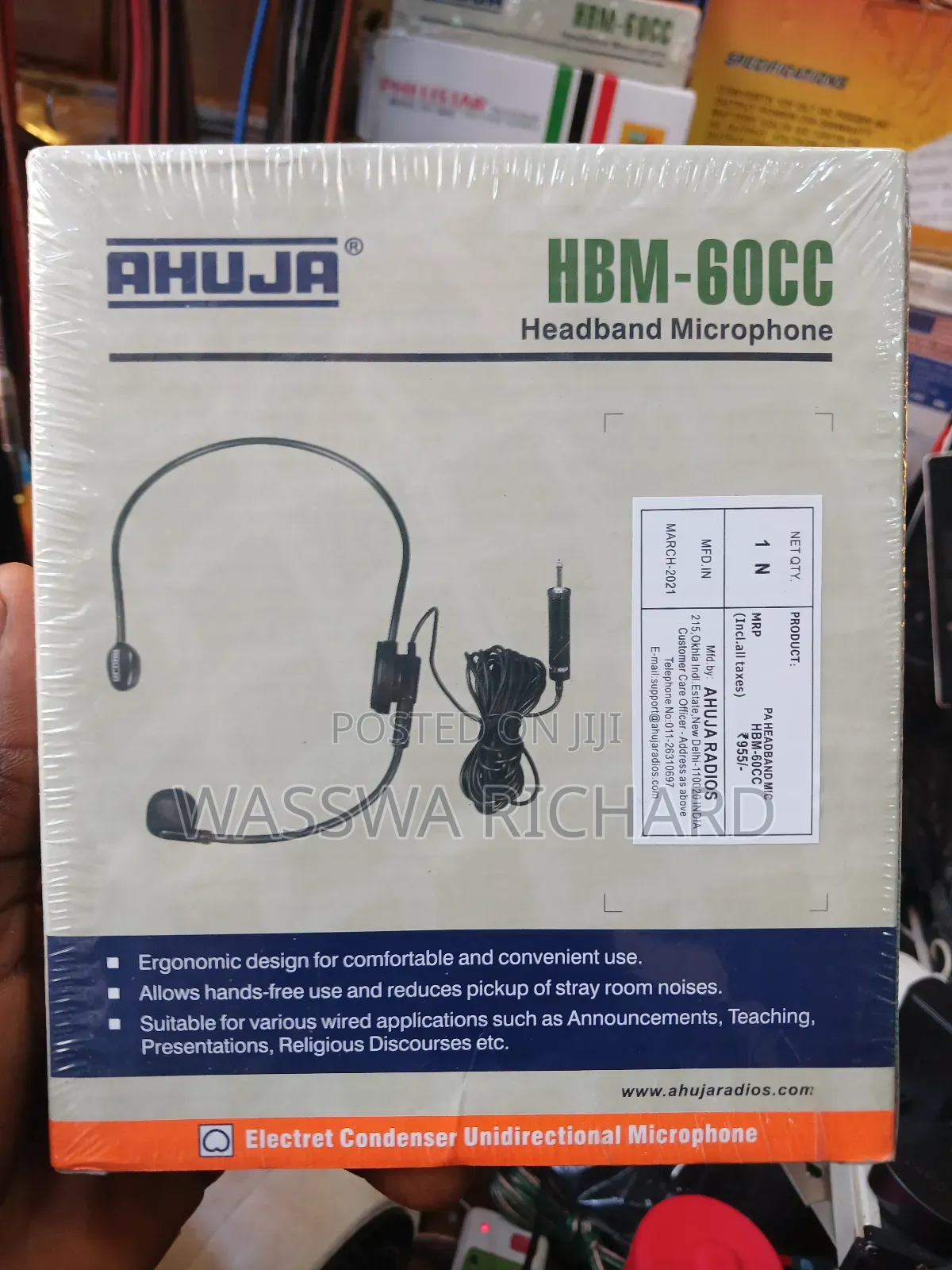 Ahuja Headband Microphone HBM 60cc