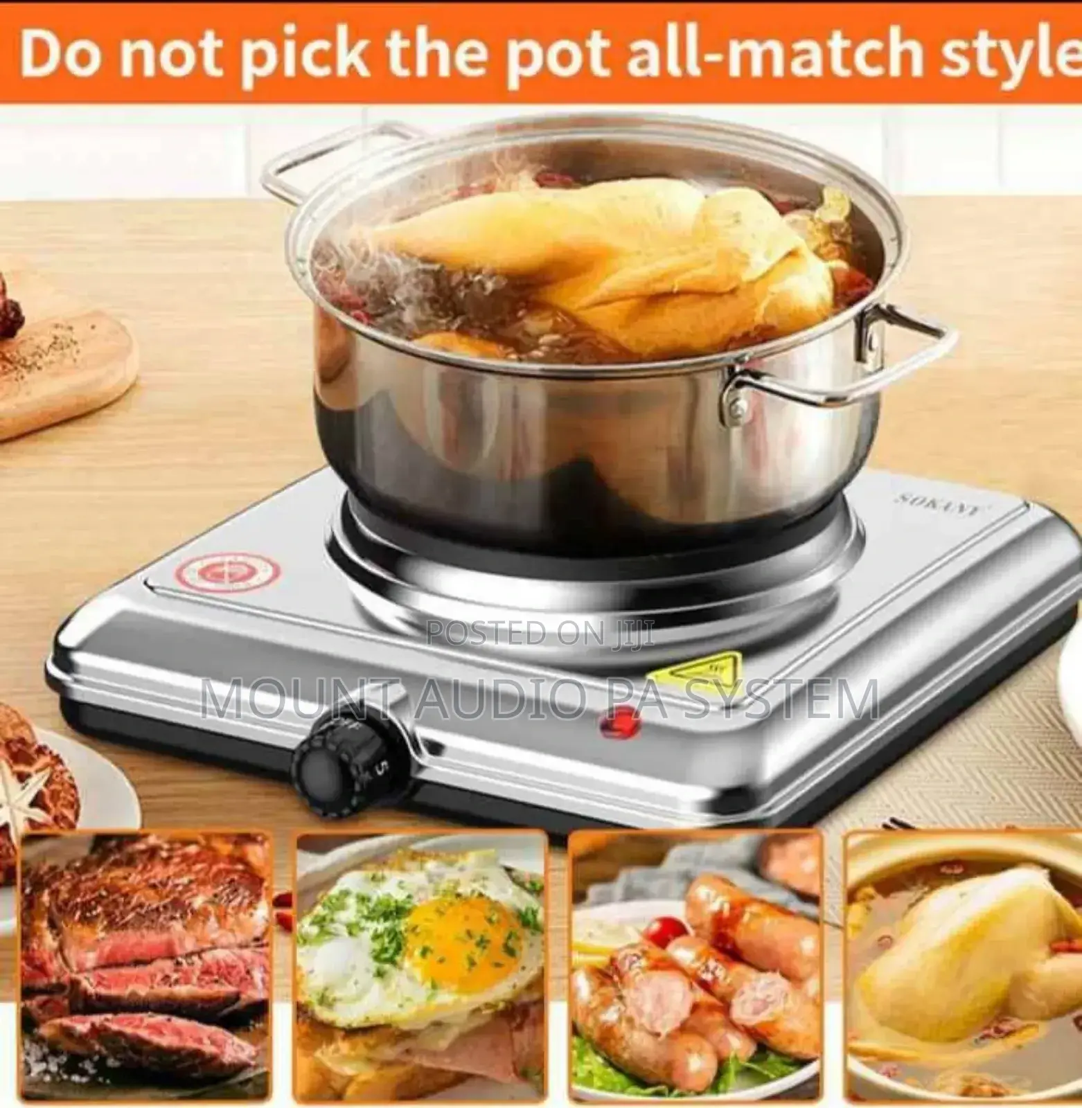 Sokany Single Solid Hot Plate