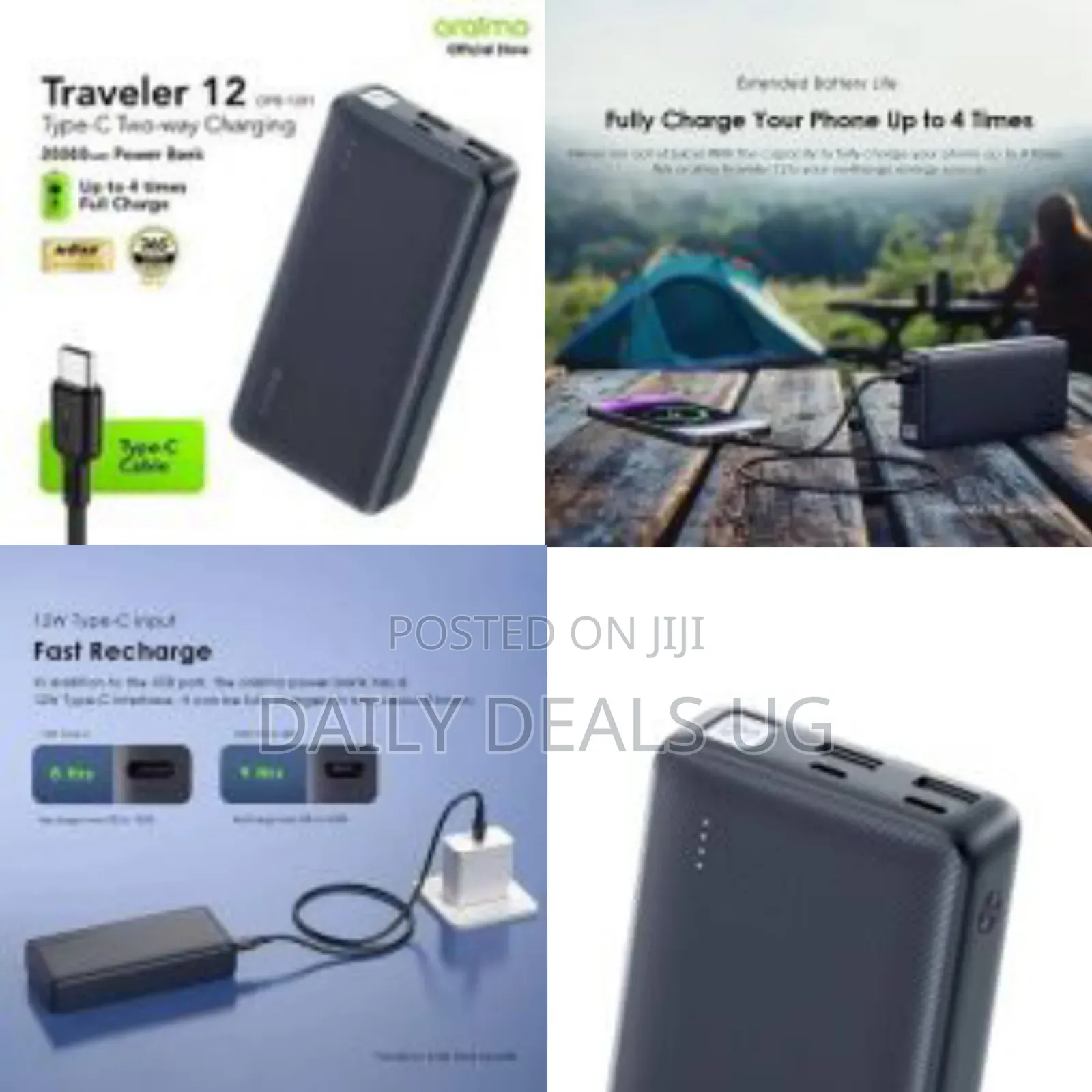 Oraimo Traveler 12 20000mah 12w Power Bank - Opb-1201 With Type C