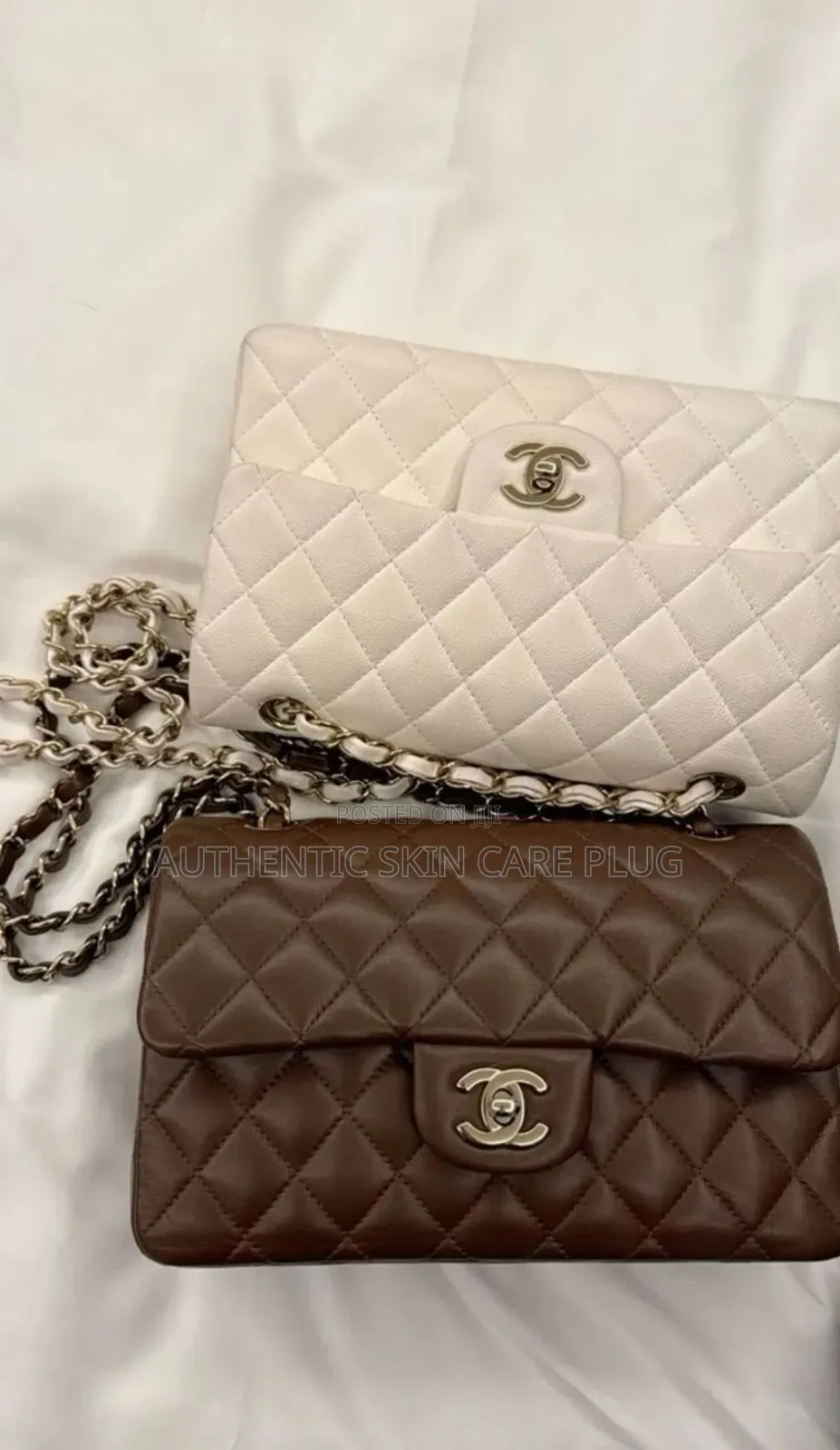 Chanel Classic Luxurious Caviar Bag Black, Grey Brown,White,Pink Etc
