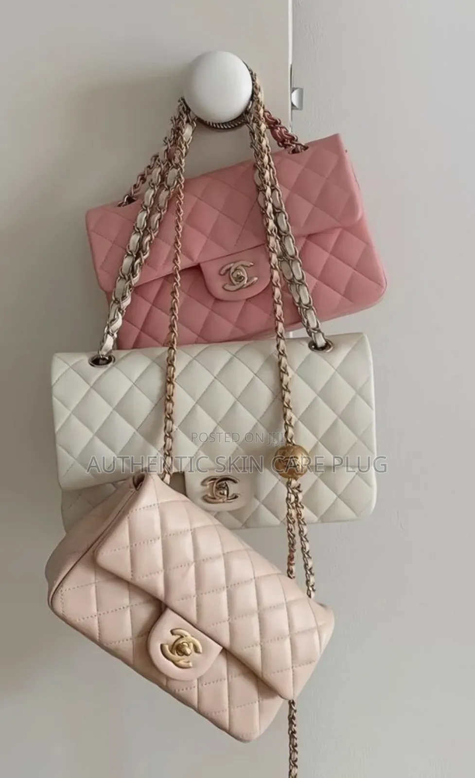 Chanel Classic Luxurious Caviar Bag Black, Grey Brown,White,Pink Etc