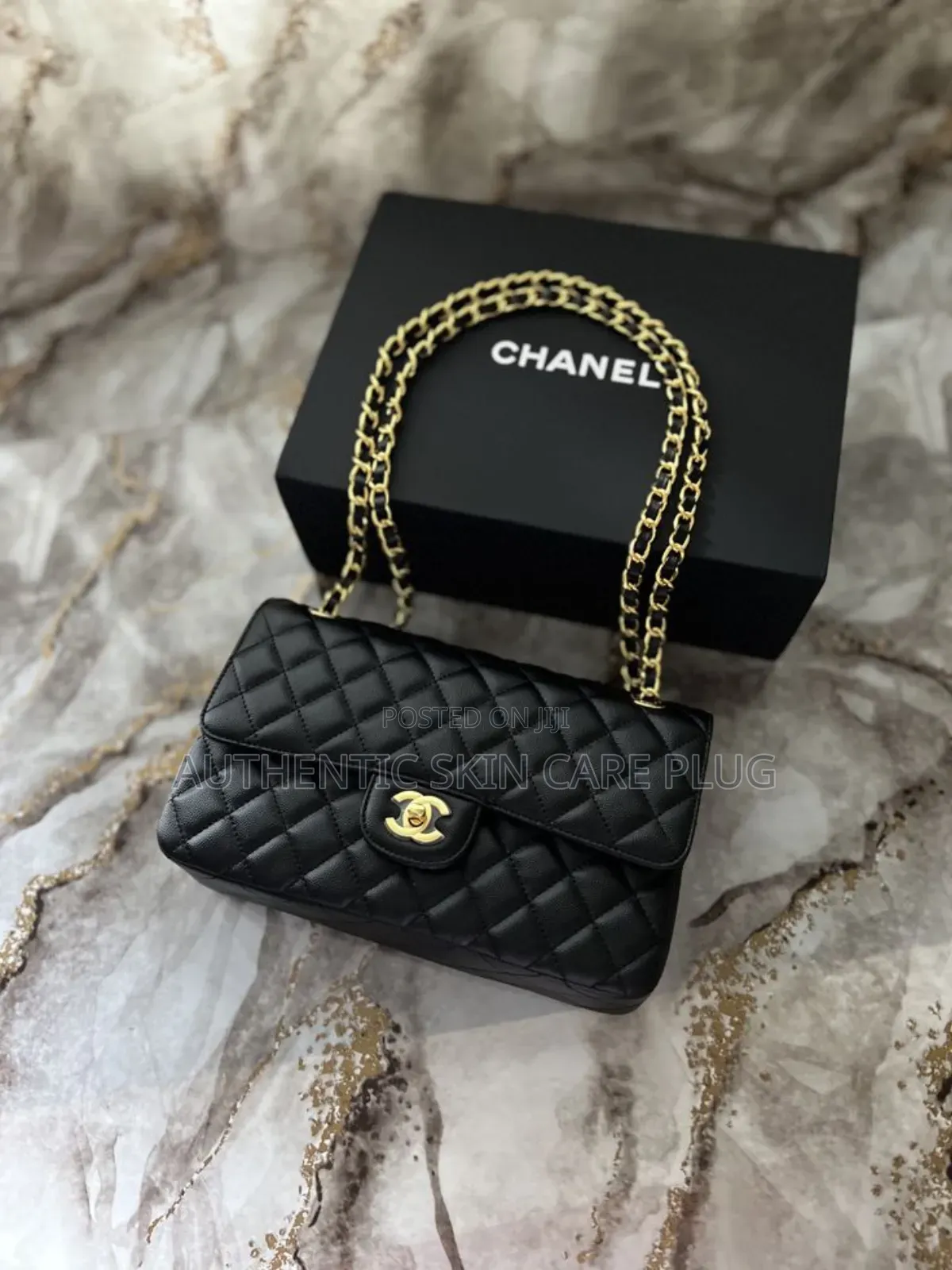 Chanel Classic Luxurious Caviar Bag Black, Grey Brown,White,Pink Etc