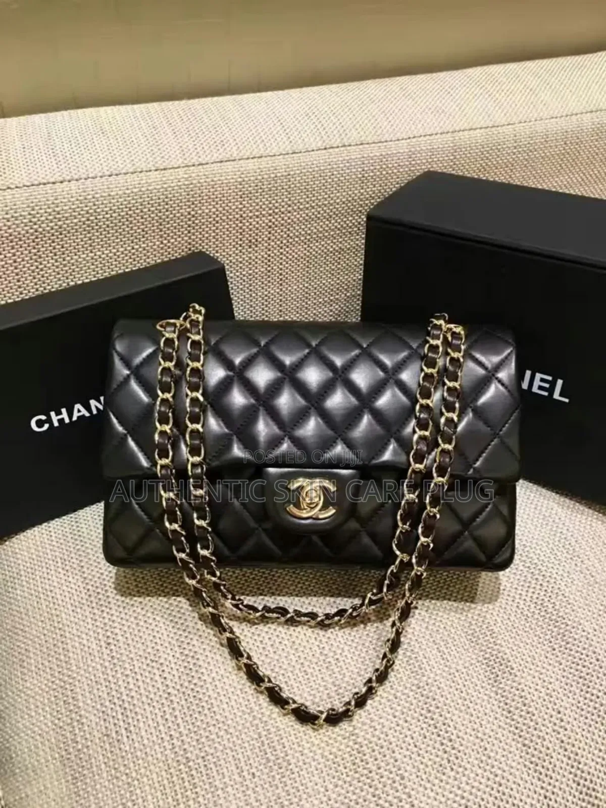 Chanel Classic Luxurious Caviar Bag Black, Grey Brown,White,Pink Etc