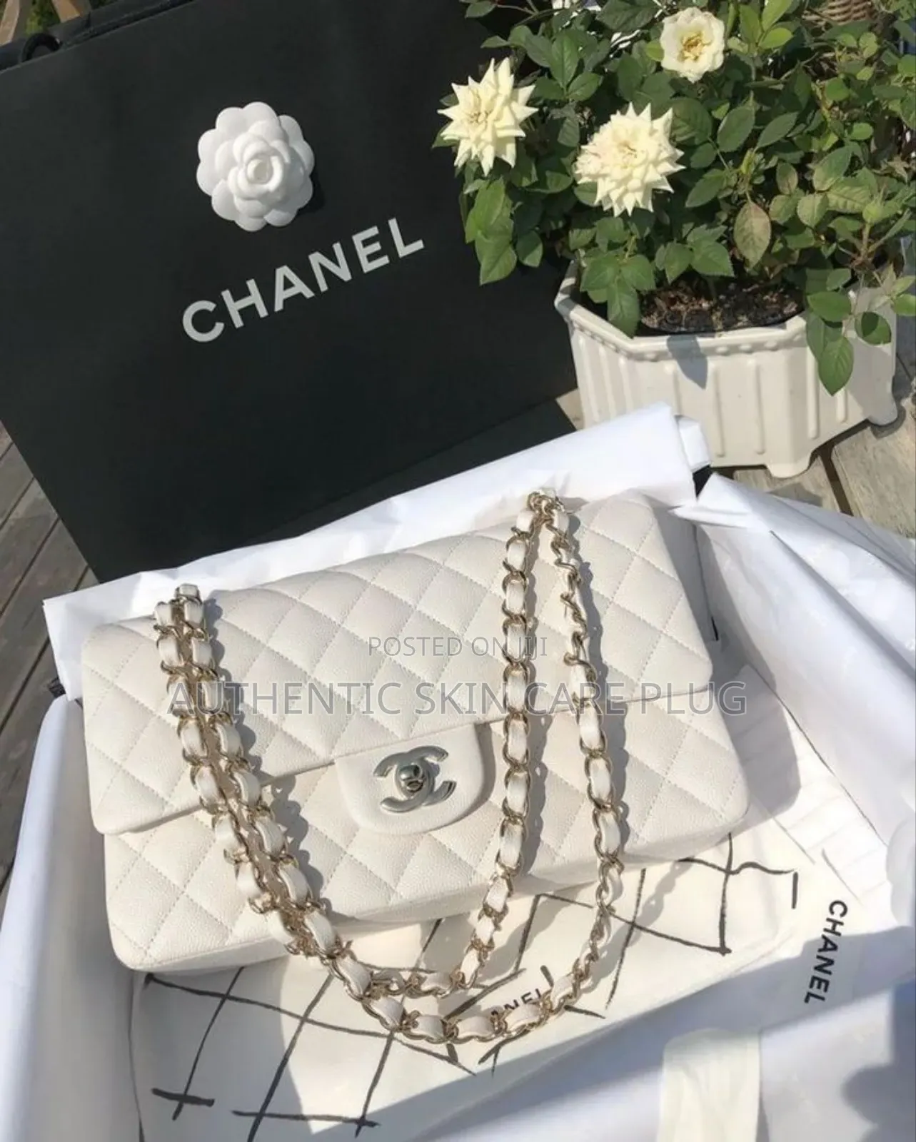 Chanel Classic Luxurious Caviar Bag Black, Grey Brown,White,Pink Etc
