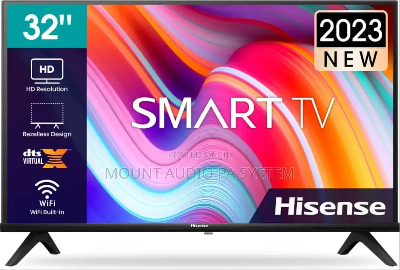 Hisense Smart Tv 32"Flameless A4 Serries